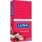CLIF Bar LUNA Bar Chocolate Peppermint Stick 15 count box front view
