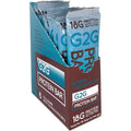 G2G Almond Chocolate Chip Protein Bar 8 count box front view showing 18g protein label.