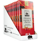 Endangered Species Natural Dark Chocolate Cinnamon Cayenne and Cherries front view imported snacks