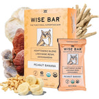 Wise Bar Adaptogen Mushroom Nutrition Bars 12 count pack front view for energy focus