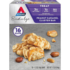 Atkins Endulge Peanut Caramel Cluster Bar 16 pack front view keto snack