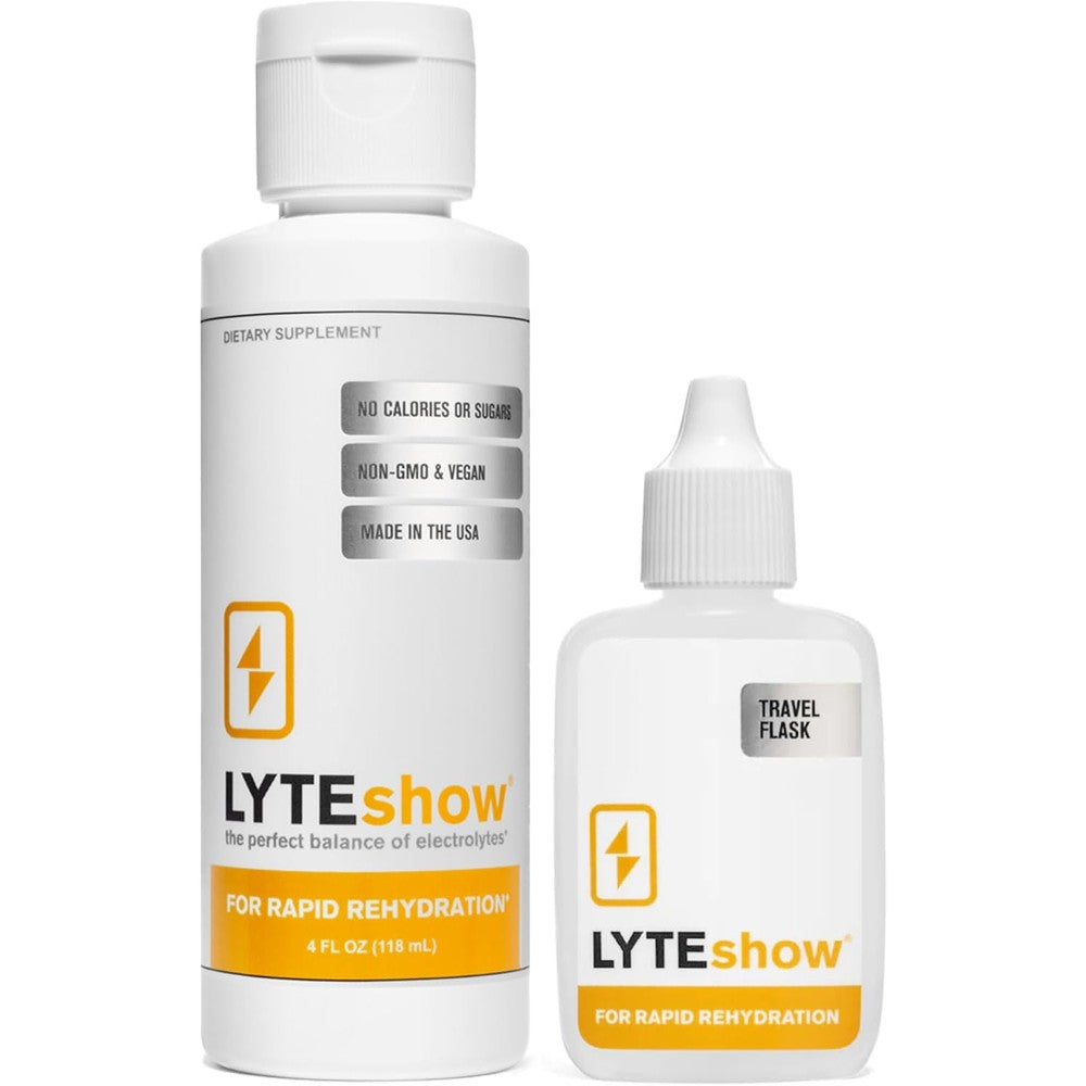 LyteLine lyte show electrolyte drops front view for rapid rehydration