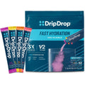 DripDrop hydration bold variety pack 32 sticks front view for electrolyte replenishment.