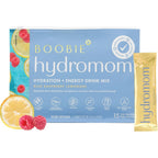 Boobie Brands hydromom blue raspberry lemonade front pouch view pregnancy hydration