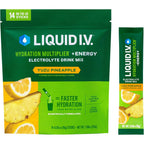 Liquid I.V. hydration multiplier energy yuzu pineapple 14 servings front packaging.