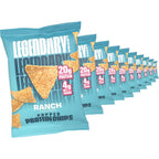 Legendary Foods Ranch Protein Chips front view of the 10 count packaging showcasing high protein snacks.