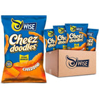 Wise Snacks Cheez Doodles Extra Crunchy front packaging authentic USA snacks.