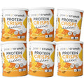 Power Crunch Cheddar Protein Crisps front view high protein snack