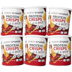 Power Crunch Protein Crisps Hot and Spicy front view canister