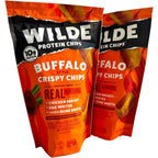 Wilde Brands Buffalo Style Protein Chips front view high protein snack