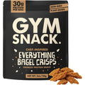 Gym Snack Everything Bagel Protein Crisps front packaging showing 30g protein claim.