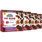 SlimFast Keto Fat Bomb Caramel Chocolate snack box front view for keto weight loss.