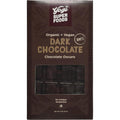 Yogi Super Foods 100% Organic Dark Chocolate Cacao Bar front view for raw vegan snacks.