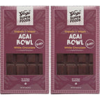Yogi Super Foods Vegan White Chocolate Acai Bar front view healthy organic snack