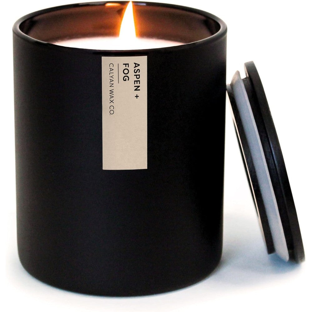 Magnificent 101 Sage and Eucalyptus Smudge Candle front view for aromatherapy