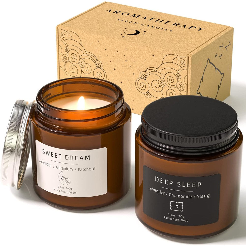 BOYUJK Home Scented Candle Set front view for aromatherapy