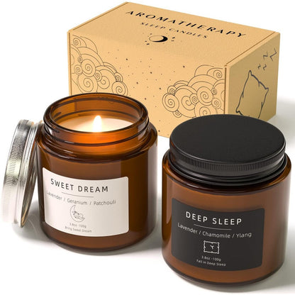 BOYUJK Home Scented Candle Set front view for aromatherapy
