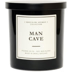 Leoben Company Man Cave Scented Candle front view 9 ounce jar