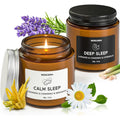 Waxcanpy Scented Candle Gift Set front view showing black and white jars.