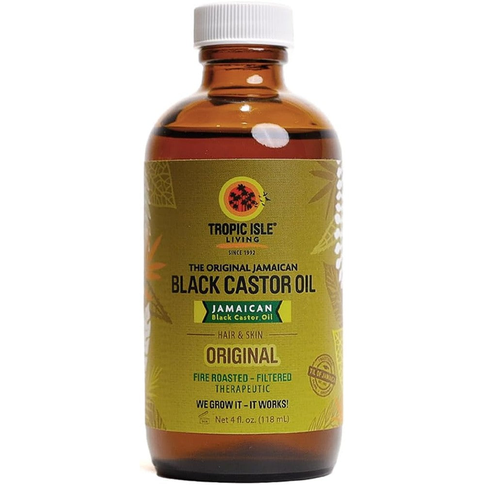 Tropic Isle Living Jamaican Black Castor Oil front view hair growth treatment