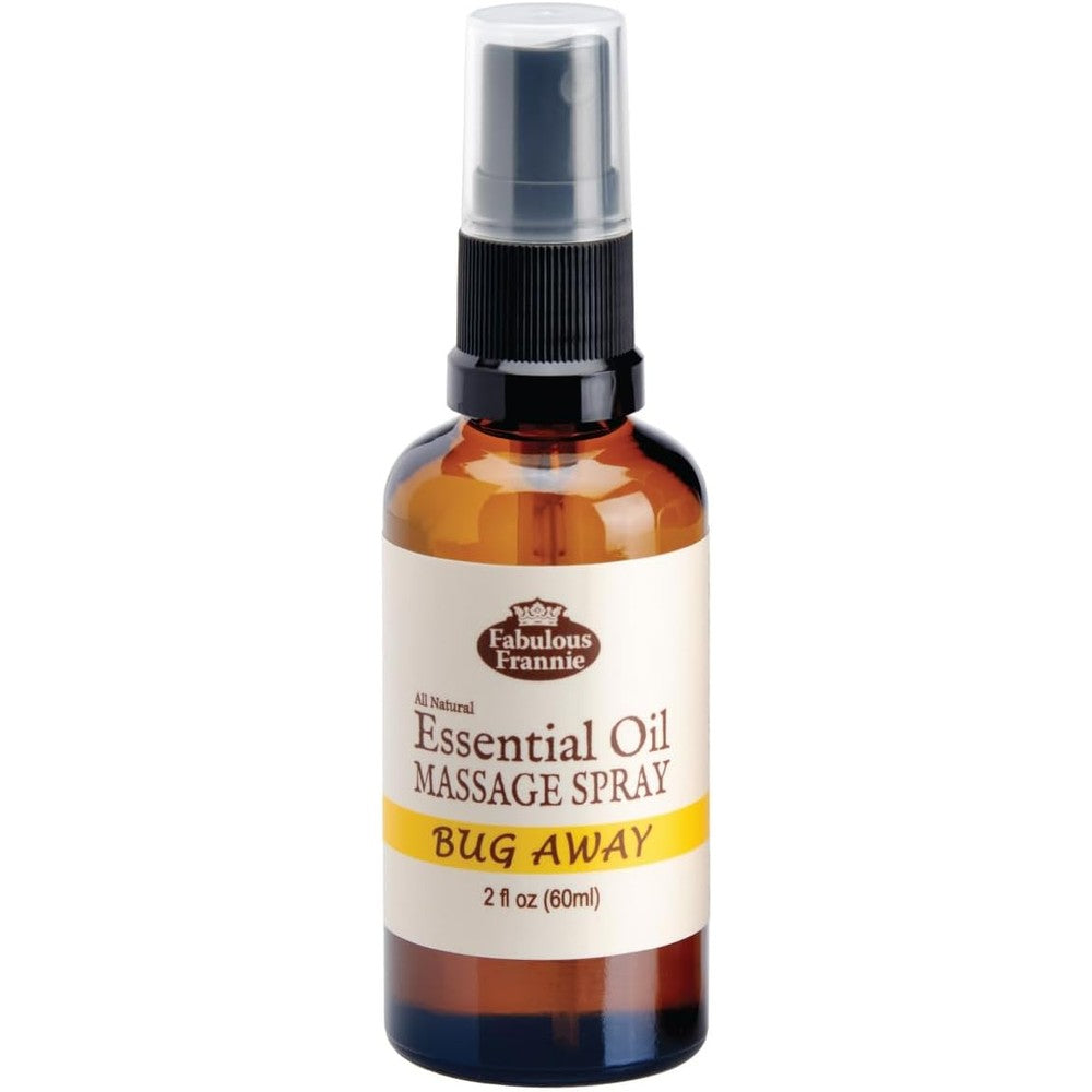 Fabulous Frannie Bug Away Healthy Massage Spritz front view natural insect repellent
