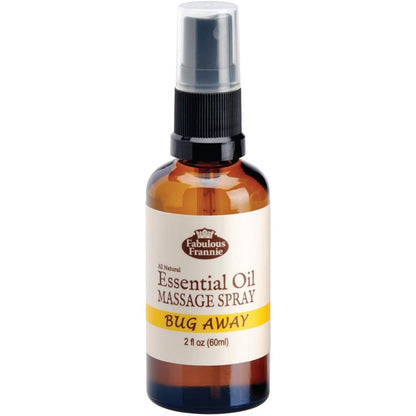 Fabulous Frannie Bug Away Healthy Massage Spritz front view natural insect repellent