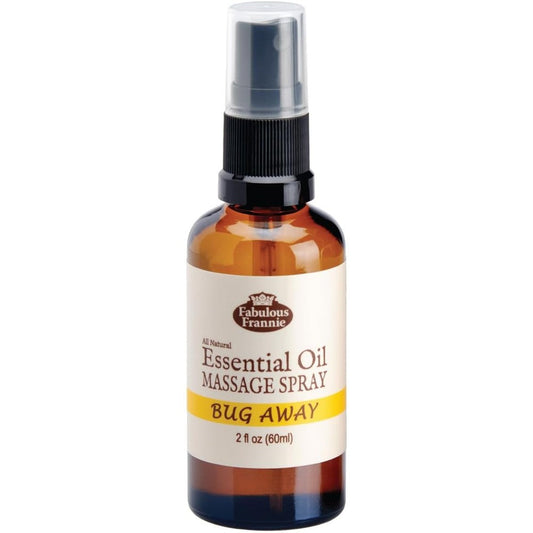 Fabulous Frannie Bug Away Healthy Massage Spritz front view natural insect repellent