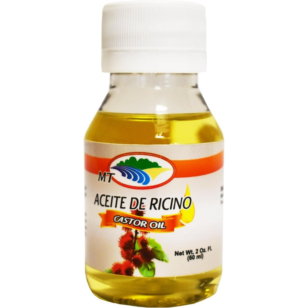 Madre Tierra Castor Oil 2 Fluid Ounce front bottle view for hair growth.