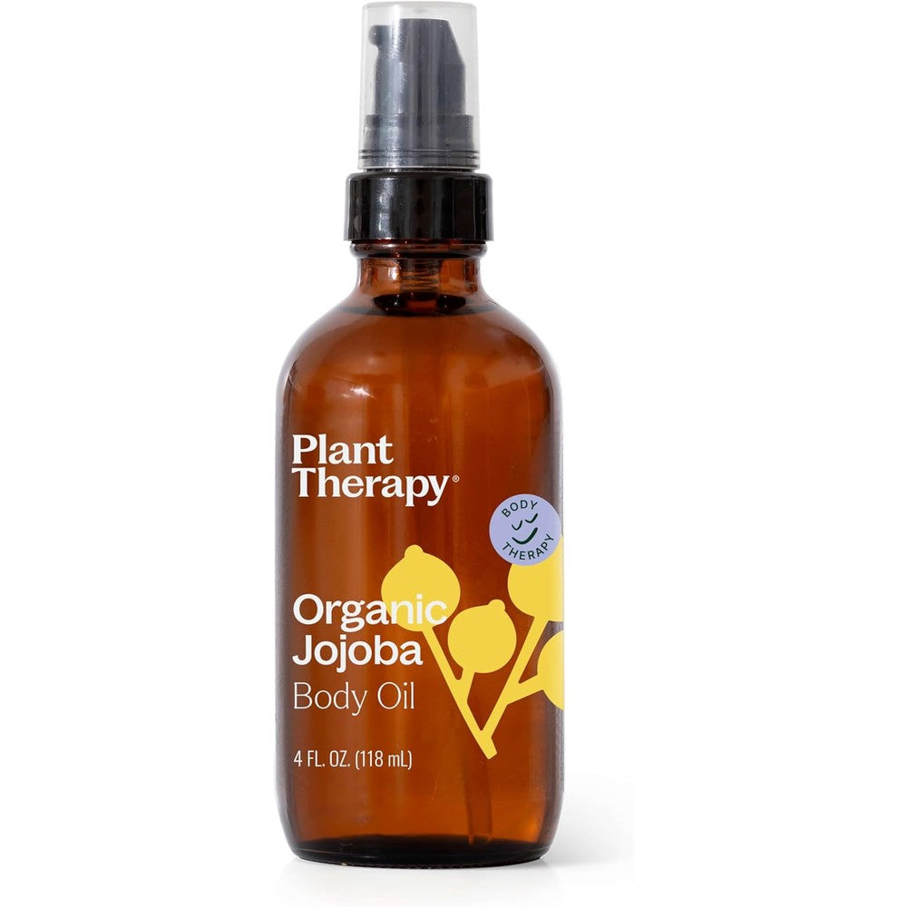 Plant Therapy Organic Jojoba Body Oil front view authentic carrier oil