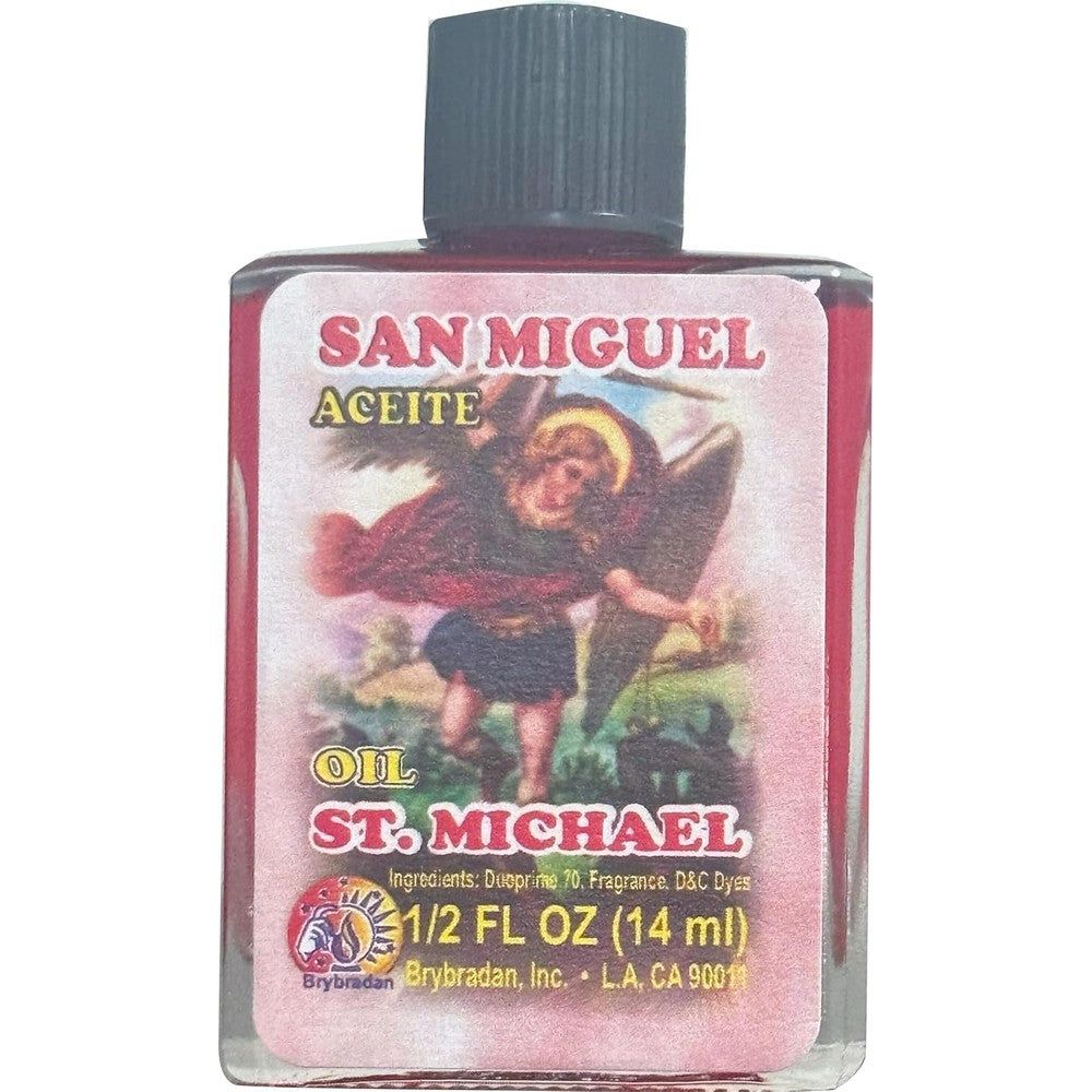 MW St. Michael Oil 14.7ml front view bottle for spiritual protection.