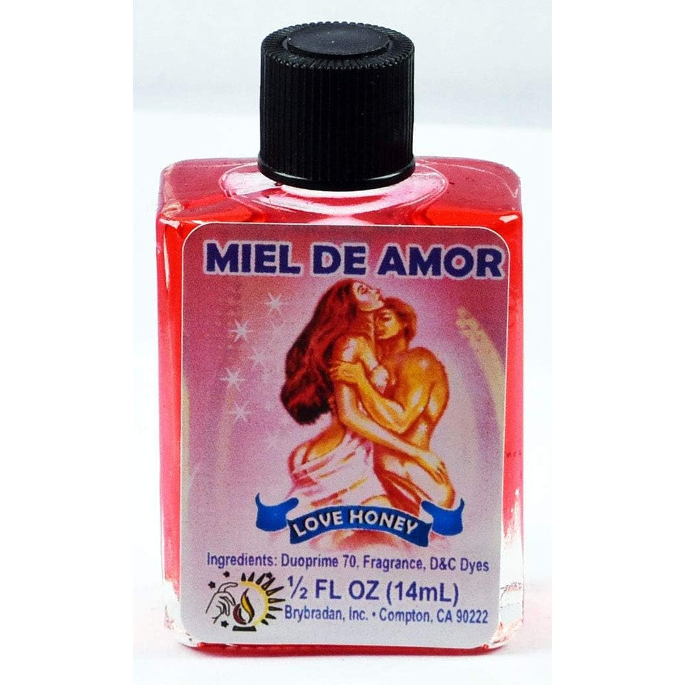 MW Brybradan Love Honey Miel De Amor oil front view authentic spiritual anointing oil