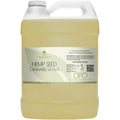 OPO Hemp Seed Oil front view of one gallon bulk bottle