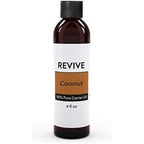 REVIVEEO Fractionated Coconut Carrier Oil 4 Fluid Ounce bottle front view for aromatherapy.