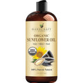Handcraft Blends USDA Organic Sunflower Oil 16 Fluid Ounce front view bottle.