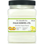 Dr Adorable Palm Kernel Oil 32 Ounce bottle front view organic carrier oil