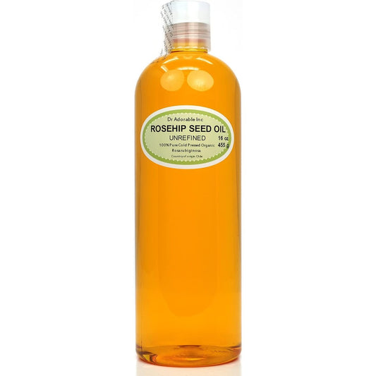 Dr Adorable Rosehip Oil 16 Ounce front view organic skincare.