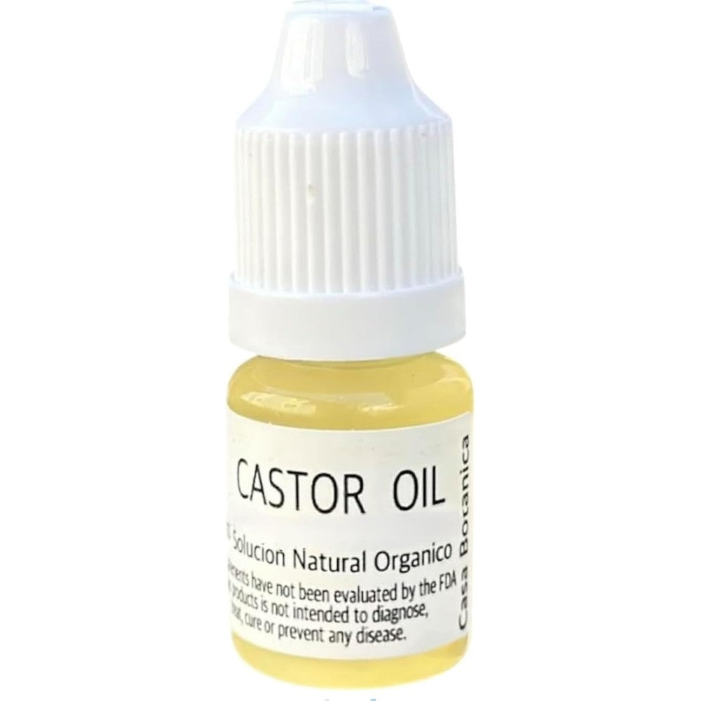 Casa Botanica Castor Oil 5ml front view organic cold pressed hair and skin treatment