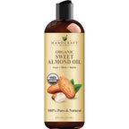 Handcraft Blends Organic Sweet Almond Oil 8 Fluid Ounce front view authentic carrier oil.