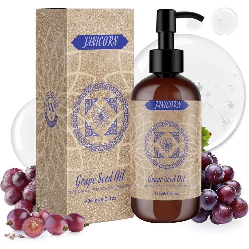 Janicorn 100% Pure Coconut Oil front view hydrating carrier oil