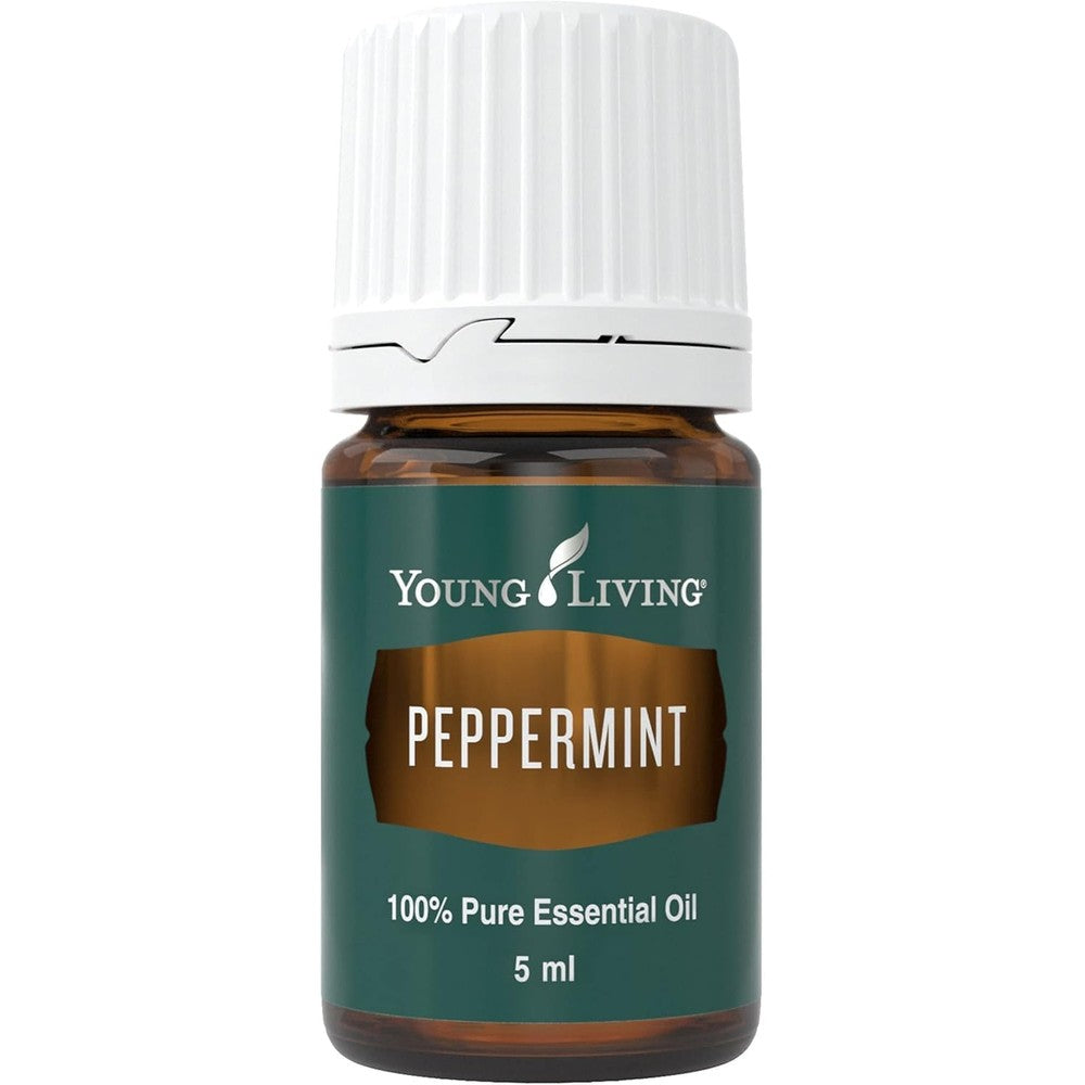 Young Living Peppermint Essential Oil 5ml front bottle view therapeutic grade