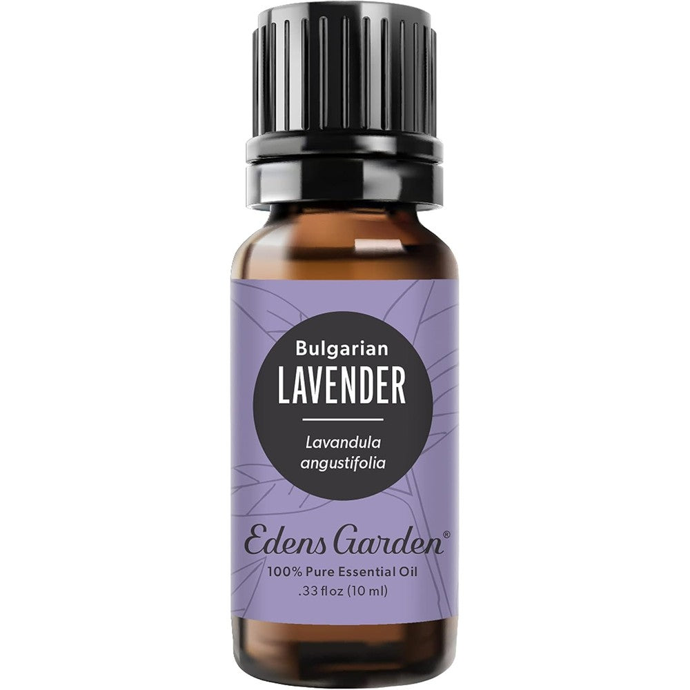 Edens Garden Bulgarian Lavender Essential Oil front view 10ml bottle