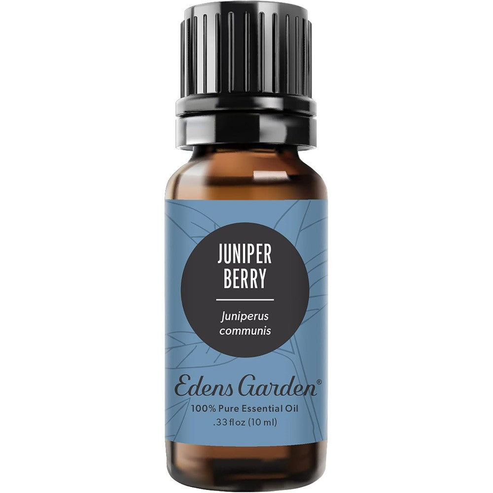 Edens Garden Juniper Berry Essential Oil 10ml front view bottle.