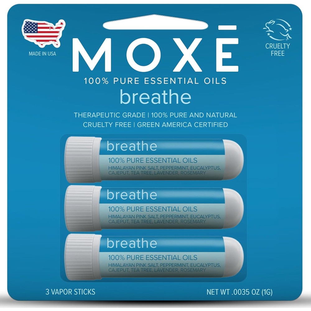 MOXE Breathe Himalayan Salt Inhaler 3 pack front view