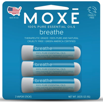 MOXE Breathe Himalayan Salt Inhaler 3 pack front view