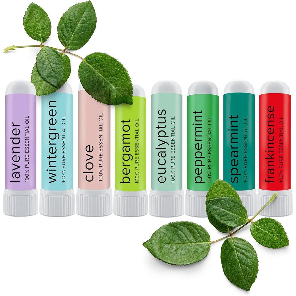 MOXĒ Nasal Inhalers Bundle front view showing eight colorful aromatherapy sticks.