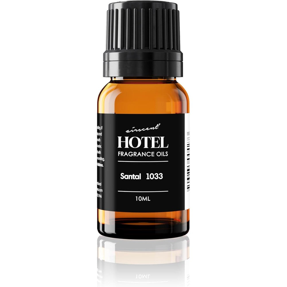 Air-Scent Santal 1033 Diffuser Oil 10ml bottle with dropper front view.