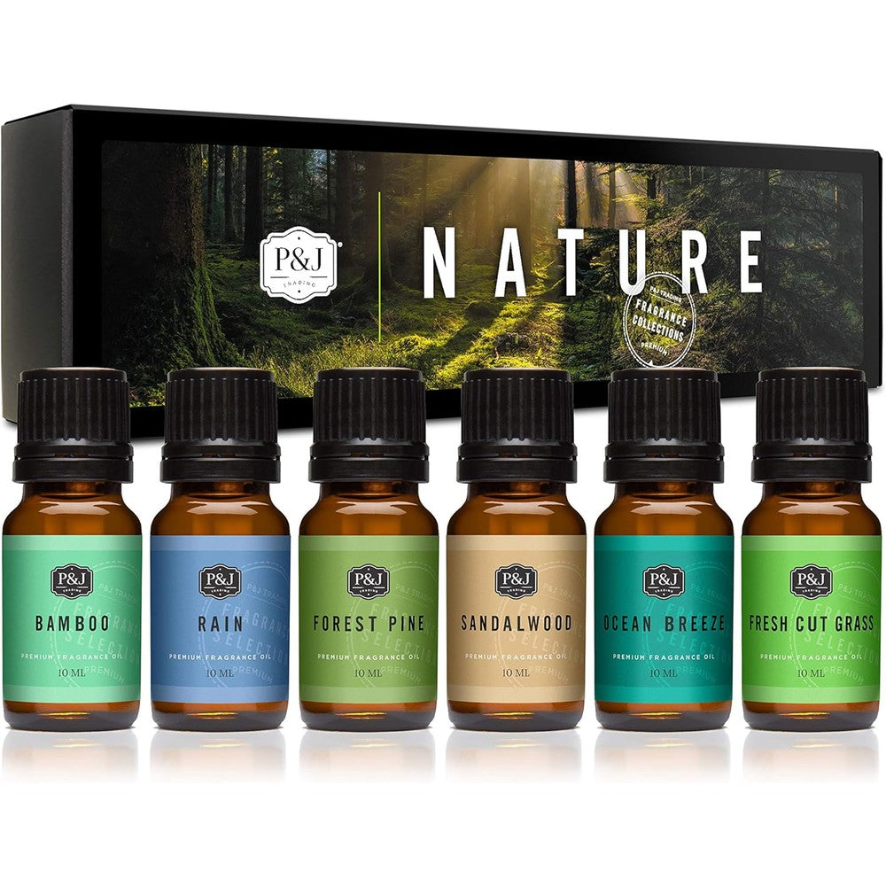 P&J Trading Nature Fragrance Oil Set 6 Pack front view