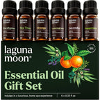 Lagunamoon Essential Oils Aromatherapy Gift Set front view 6 pack
