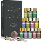 PHATOIL Essential Oil Set 12-pack front view for aromatherapy gift set