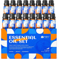 HIQILI Essential Oils Set front view of 16 bottle aromatherapy collection
